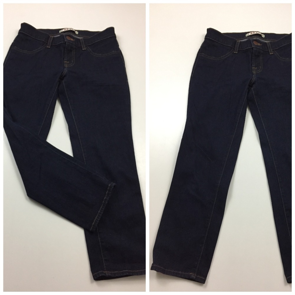 J Brand Dark Wash Capri Slim Fit Skinny Jeans